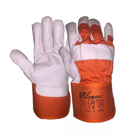 Arbeidshansker geiteskinn halvforet